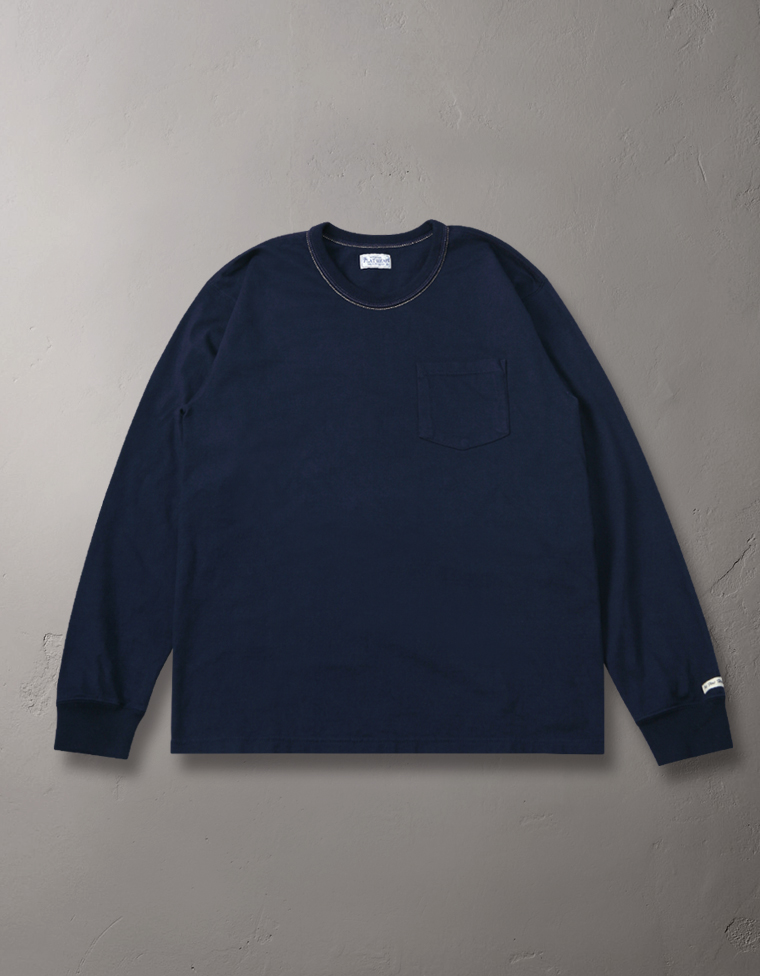 長袖Tシャツ- ポケット付 -