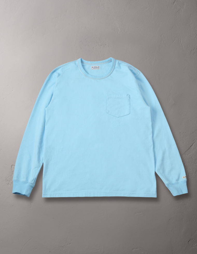 長袖Tシャツ- ポケット付 -