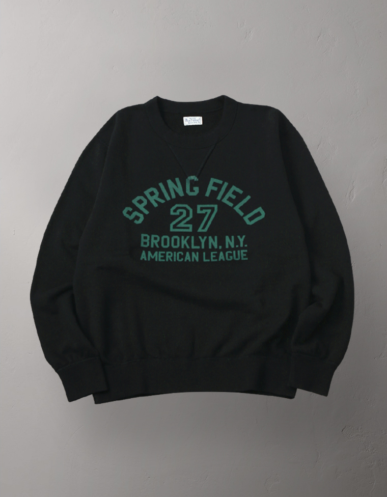 クルーネック スウェット 裏パイル- SPRING FIELD -