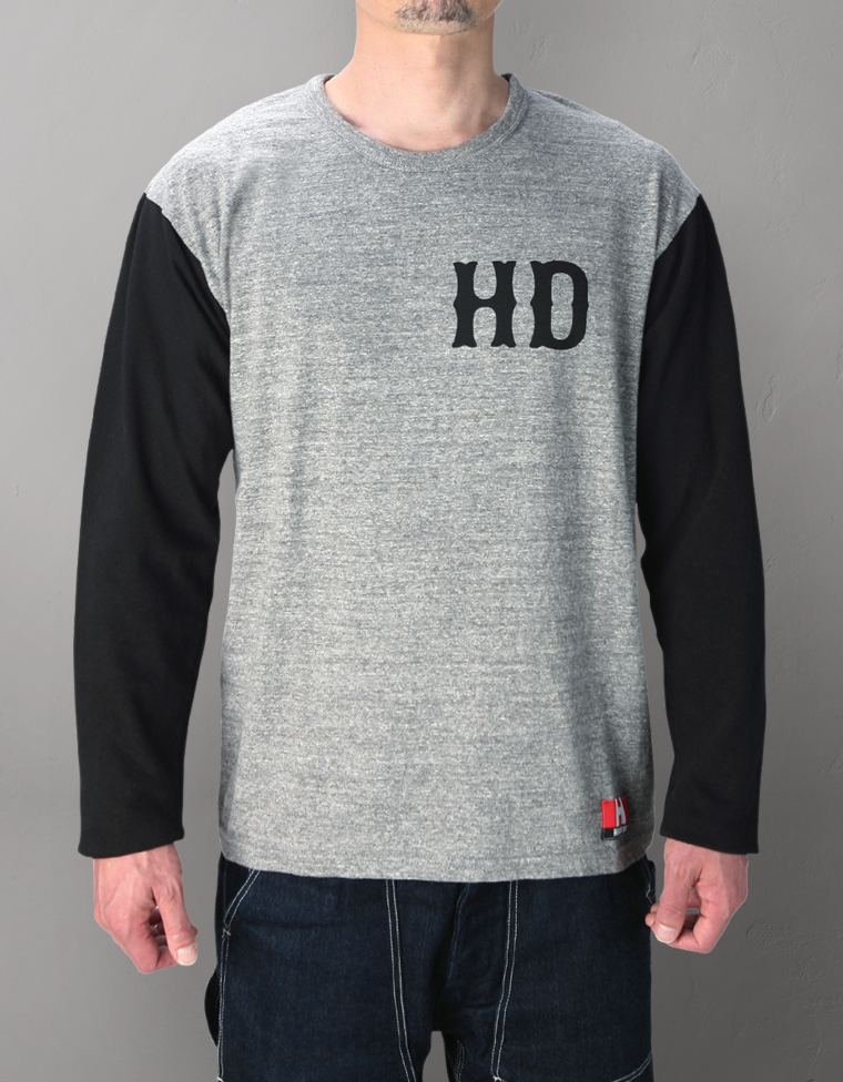 【HARDBIRD】ツートンカラー 長袖Tシャツ- HD -