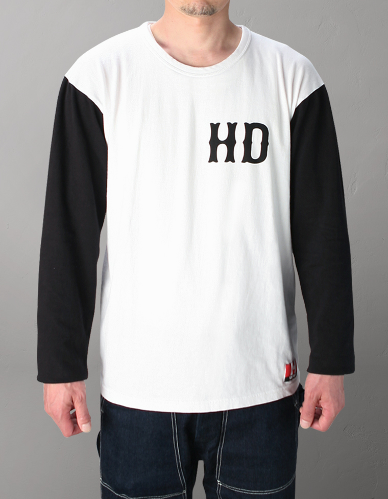 【HARDBIRD】ツートンカラー 長袖Tシャツ- HD -