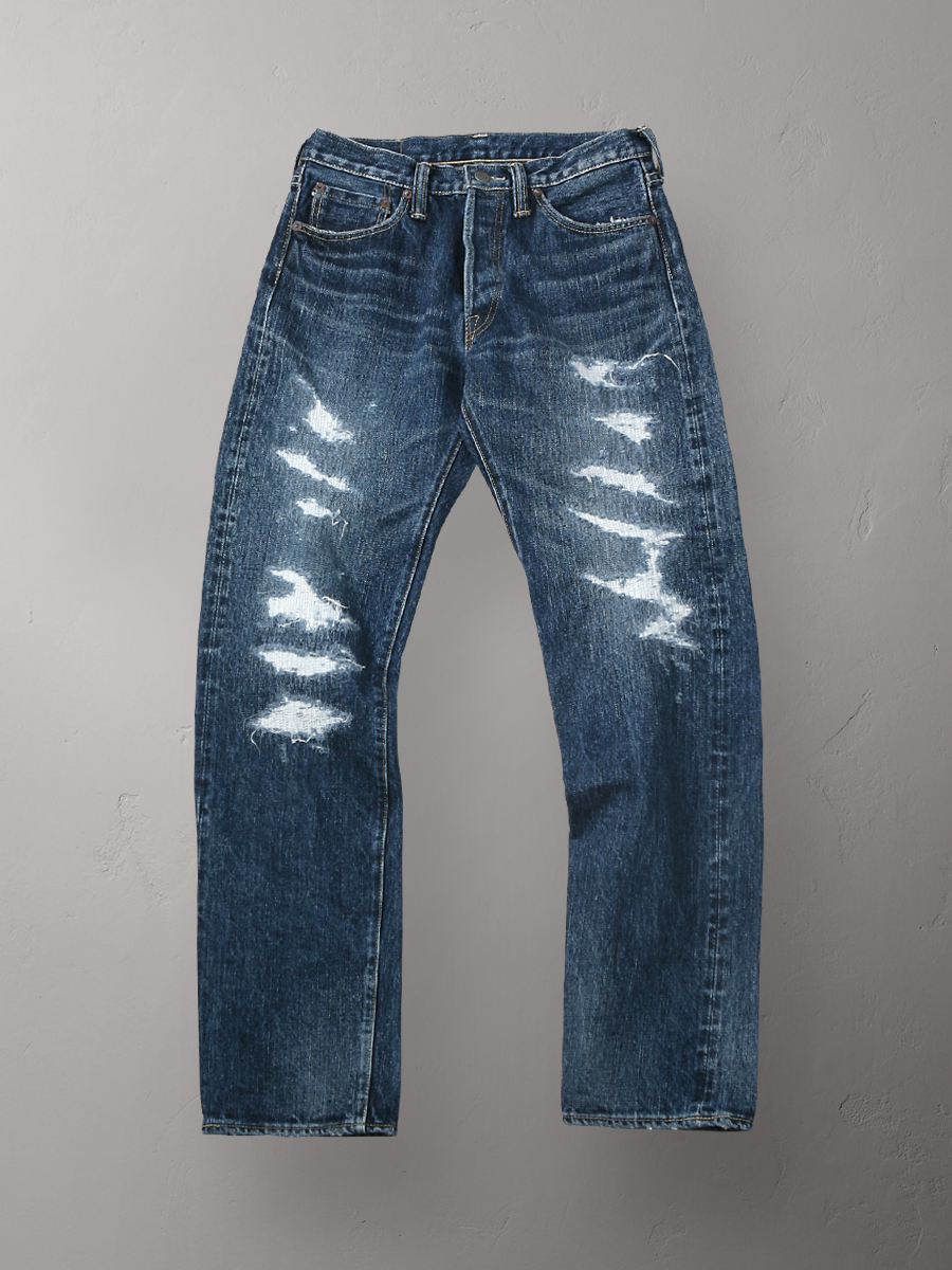 14.5oz テーパードストレート ジーンズ リメイク加工 FN-3009R