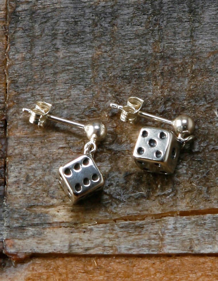 シルバー ダイスピアス