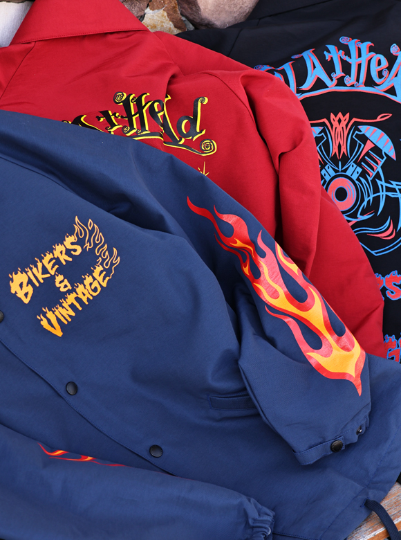 .01 「BIKERS&VINTAGE」のデザインをアレンジしたコーチジャケット