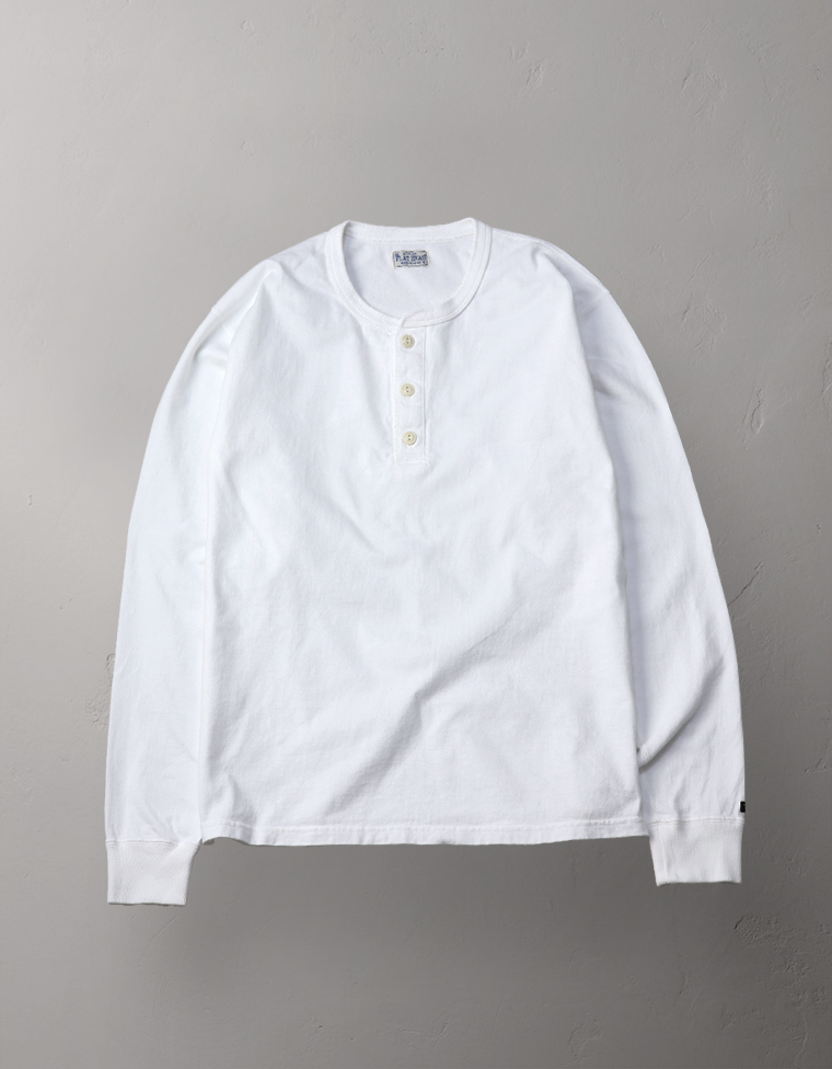 ヘンリーネック ロングスリーブTシャツ