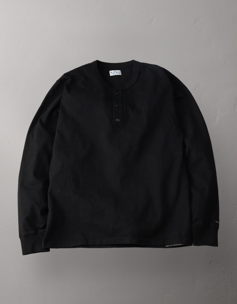ヘンリーネック ロングスリーブTシャツ