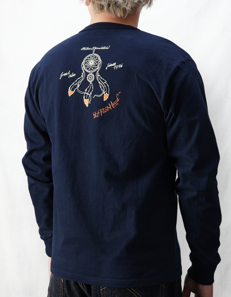 ウェブショップ限定 ヘンリーネック ロングスリーブTシャツ - NATIVE DIMENSIONS