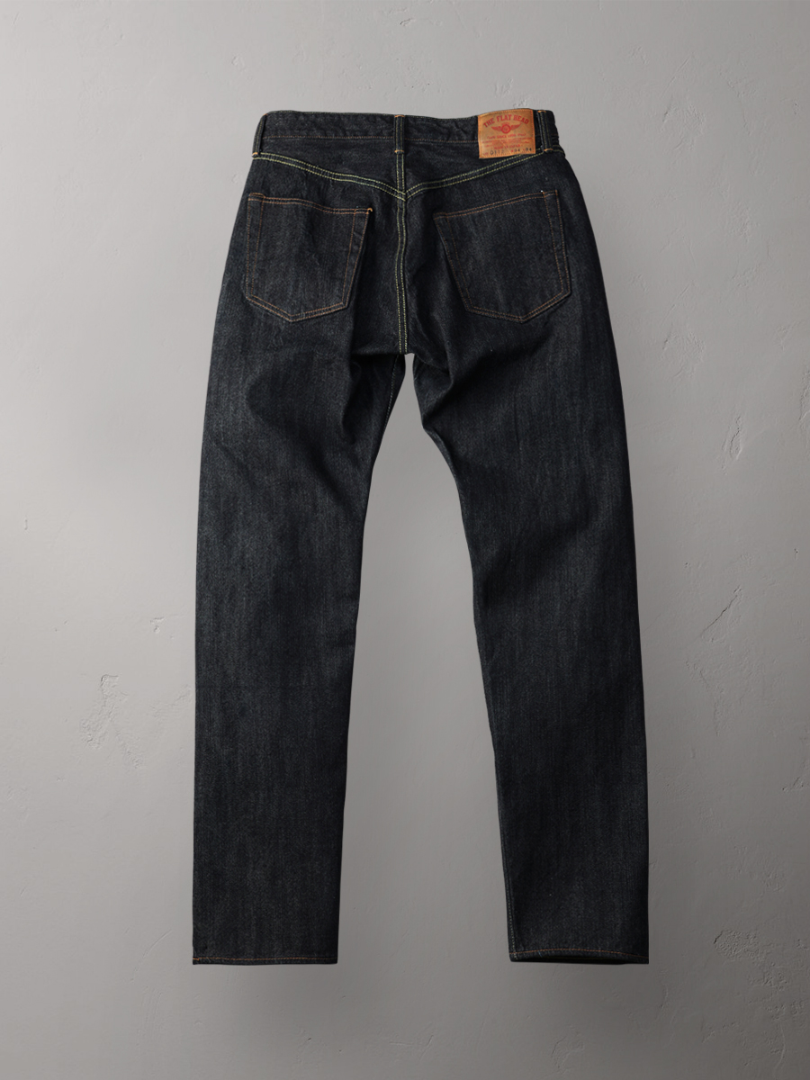 14.5oz 左綾ジンバブエコットン リラックステーパード ジーンズ FN-D112