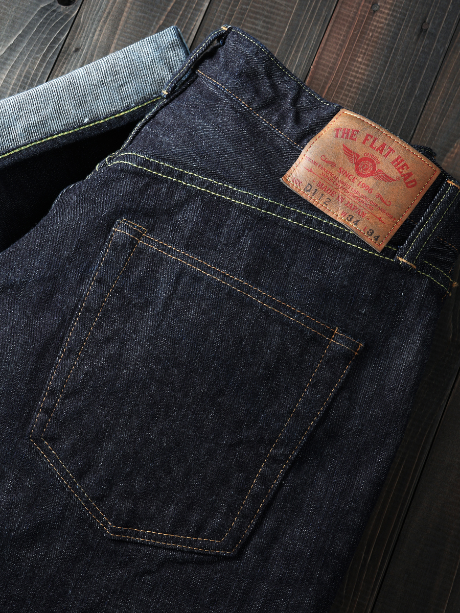 14.5oz 左綾ジンバブエコットン リラックステーパード ジーンズ FN-D112