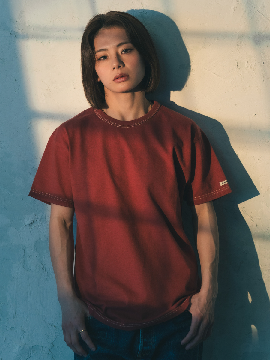 3本針の1本外し Tシャツ FN-THC-001