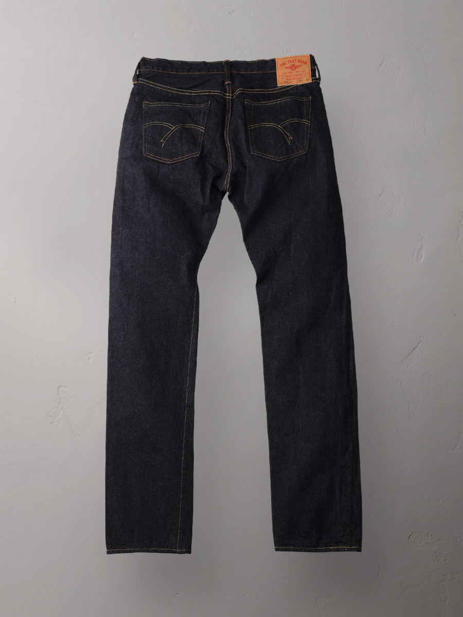 14.5oz タイトテーパードストレートジーンズ FN-3002