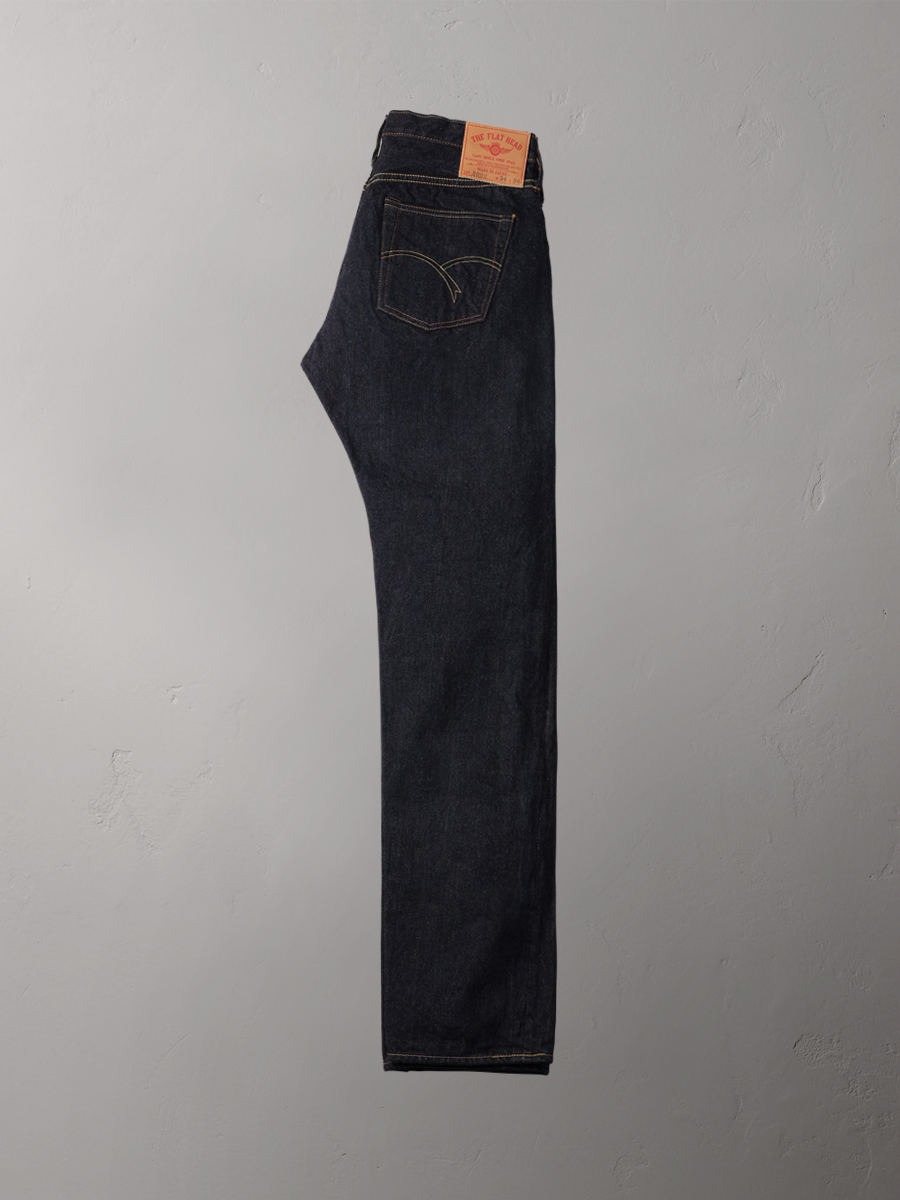 14.5oz タイトテーパードストレートジーンズ FN-3002