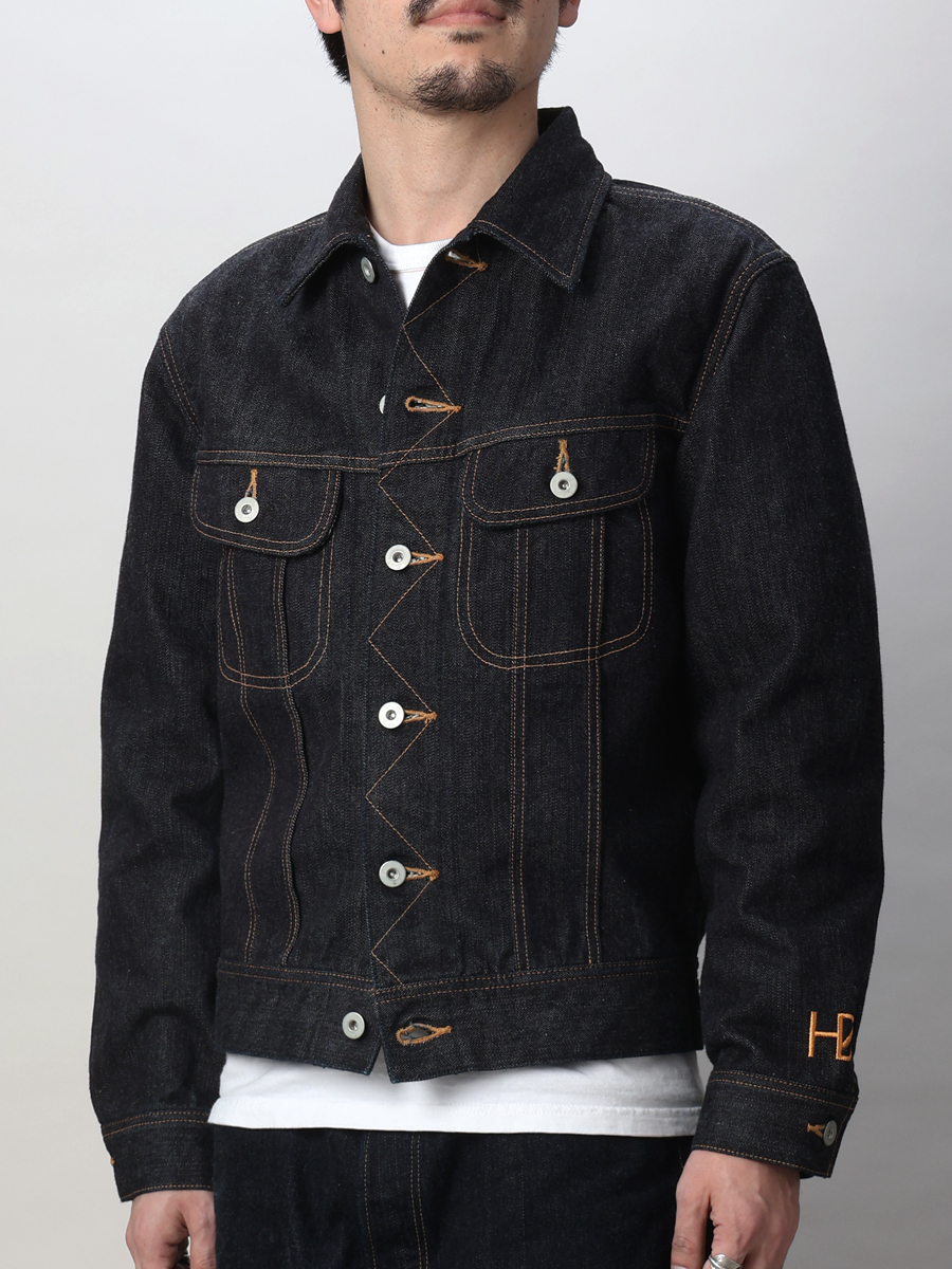 ハードバード 14.5oz 左綾ジンバブエコットン デニムジャケット HB-OJ-D101