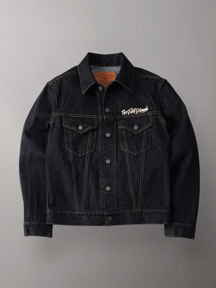 ウェブショップ＆本店限定 14.5oz 刺繍入りデニムジャケット 60sモデル FN-OJ-D003EC