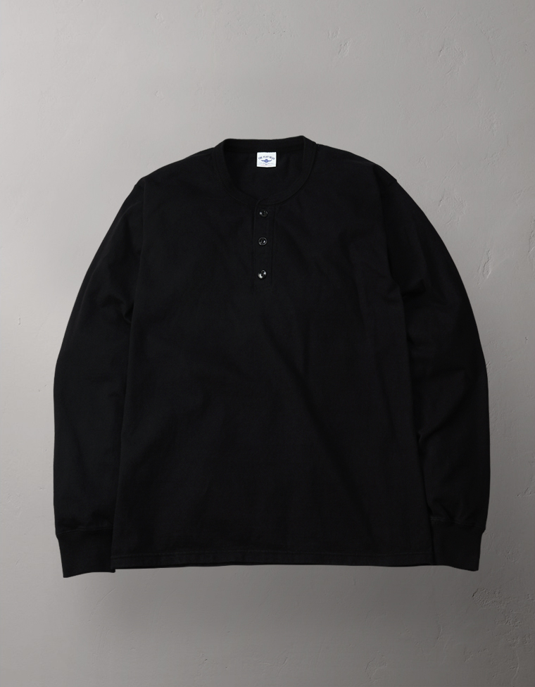 ヘンリーネック ロングスリーブTシャツ