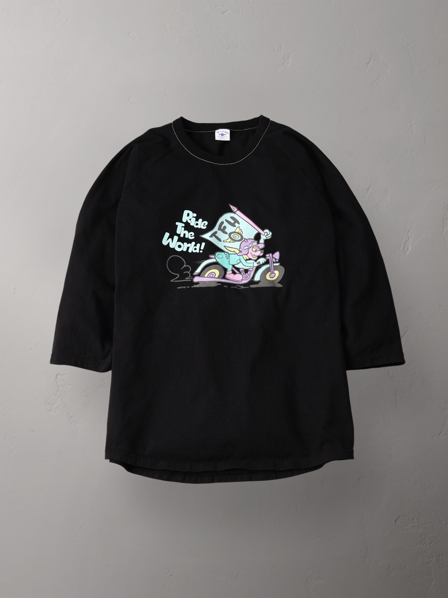 ラグラン 七分袖 Tシャツ FN-TSRB-003