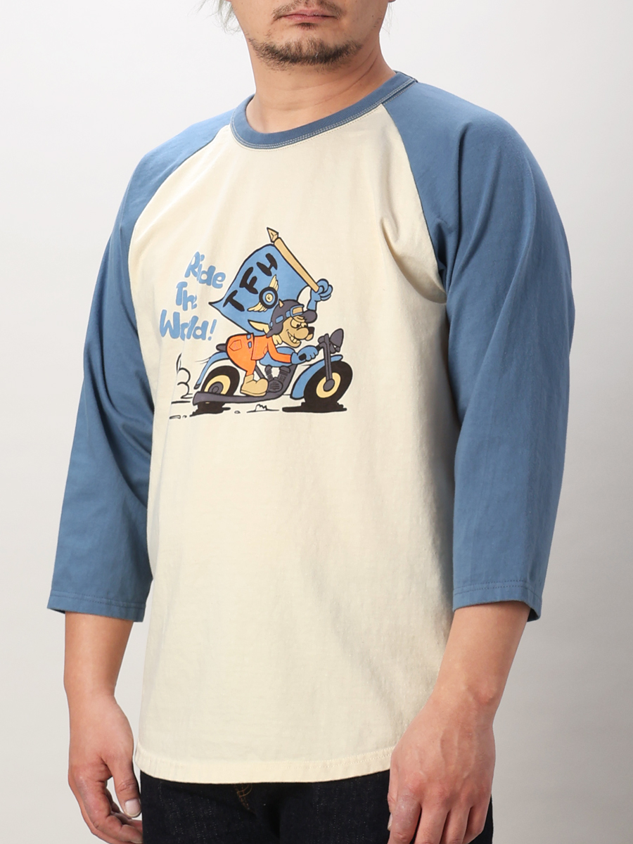 ラグラン 七分袖 Tシャツ FN-TSRB-003