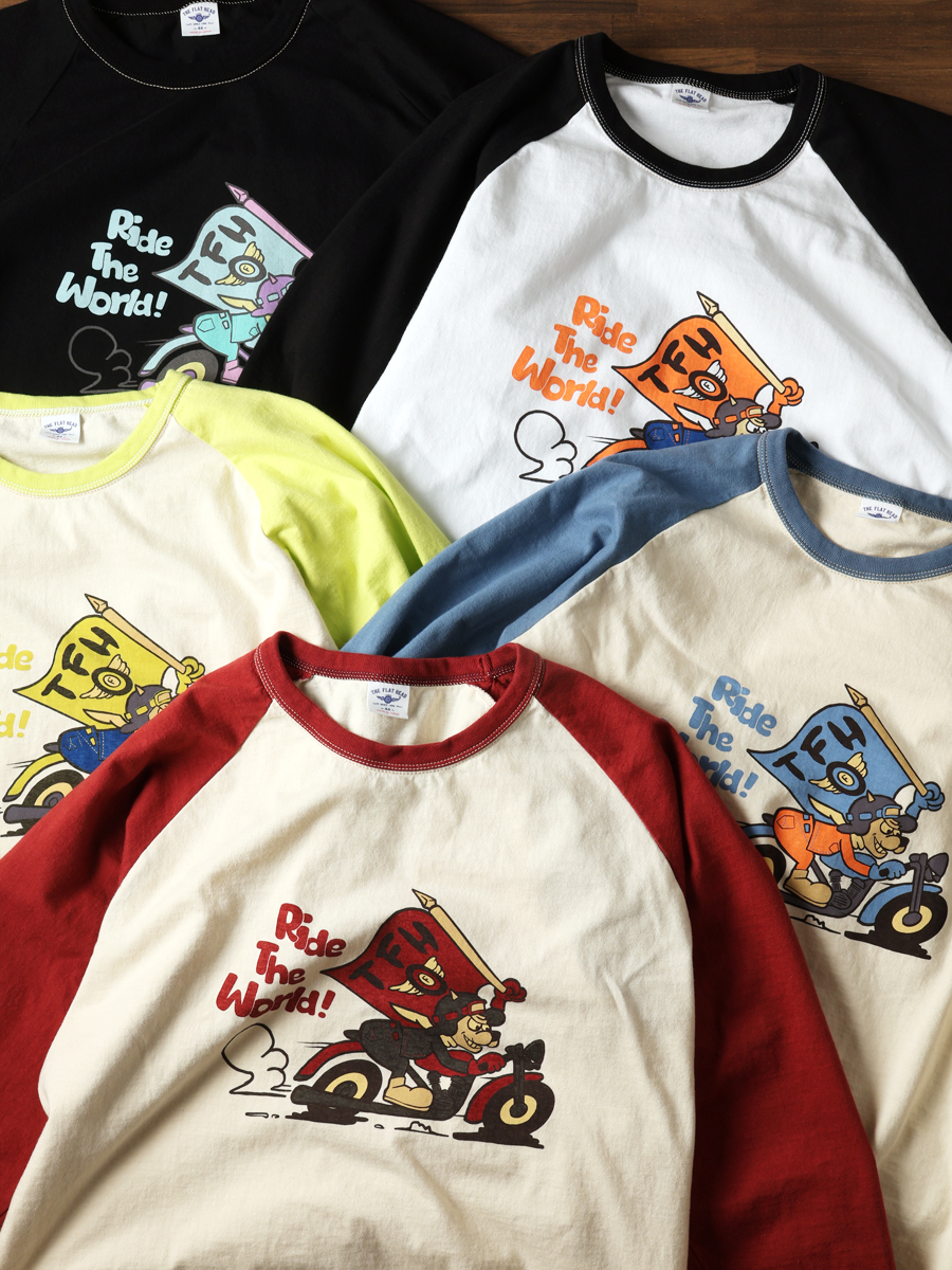 ラグラン 七分袖 Tシャツ FN-TSRB-003