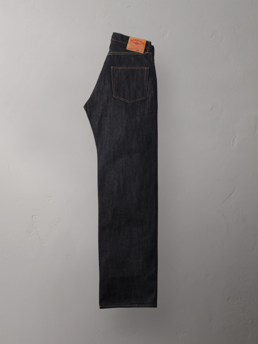14.5oz 左綾ジンバブエコットン ワイドストレート ジーンズ FN-D111