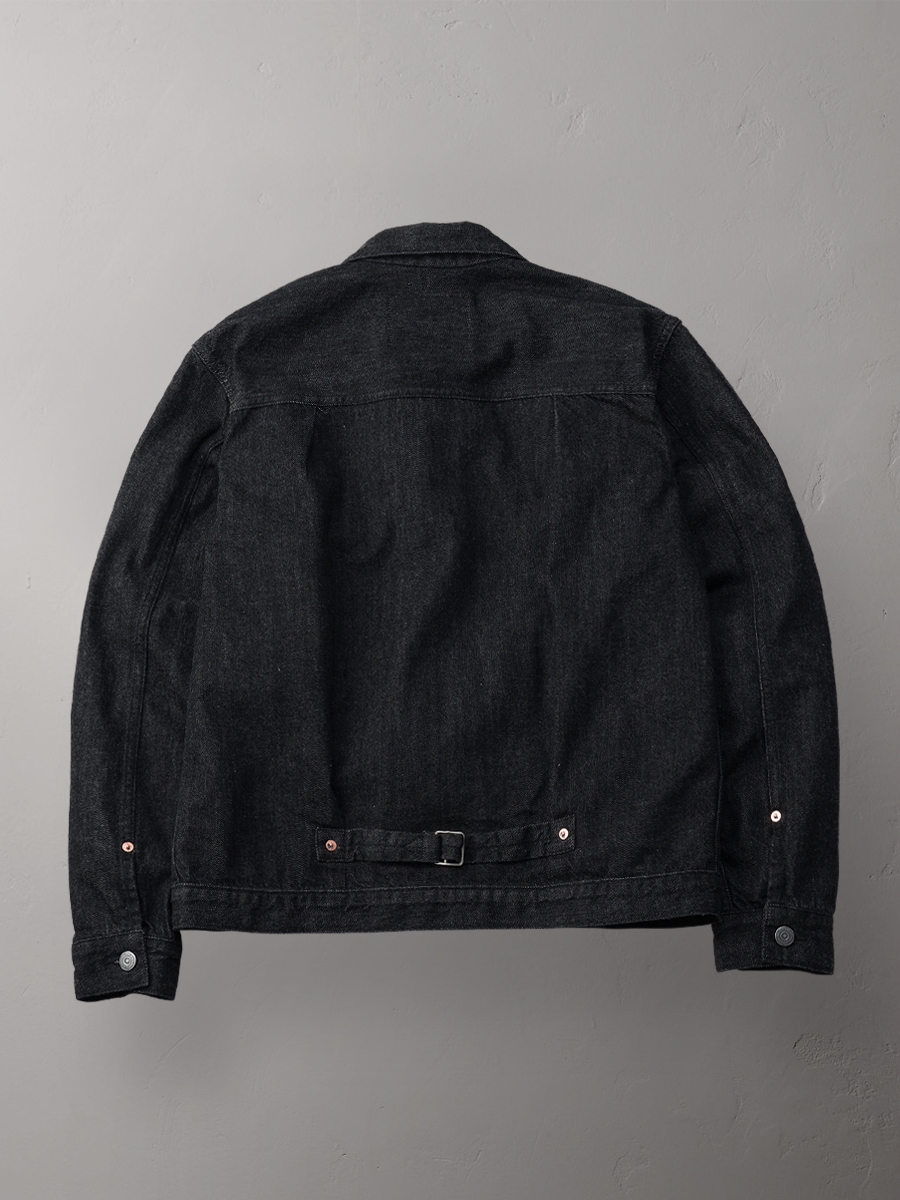 12.5oz ブラックデニムジャケット 40sモデル FN-OJ-DB001