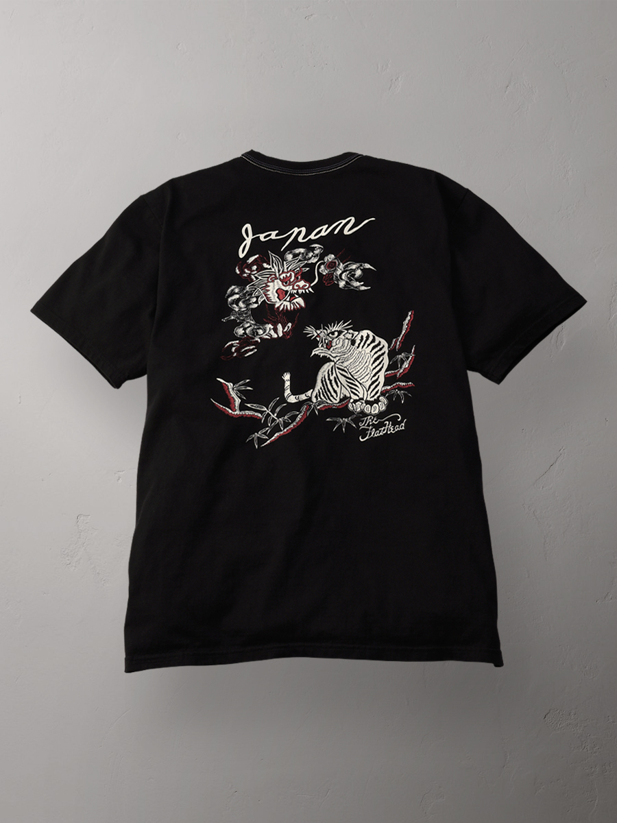 ウェブショップ限定 3本針の1本外し Tシャツ FN-THC-055