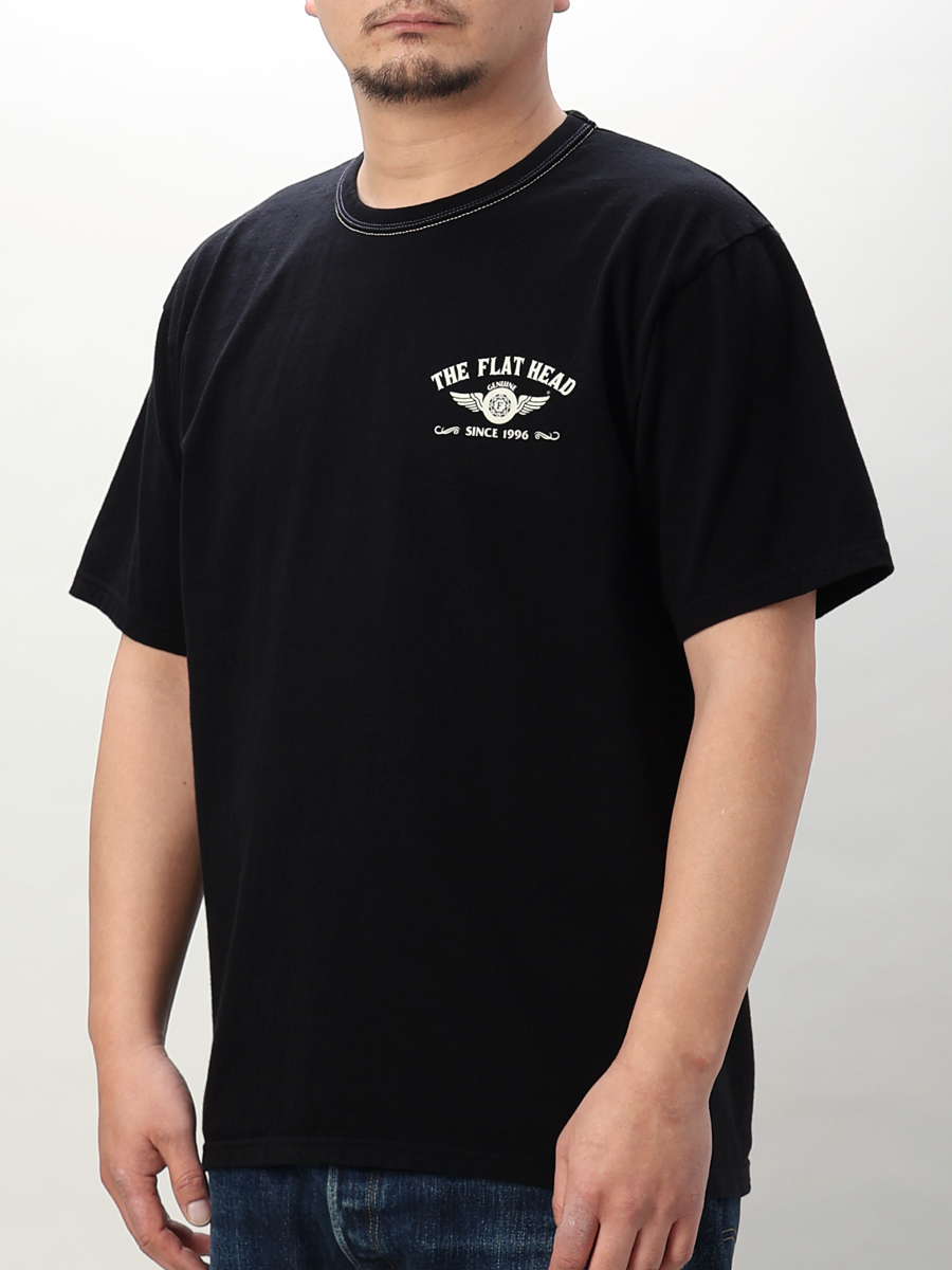 ウェブショップ限定 3本針の1本外し Tシャツ FN-THC-055