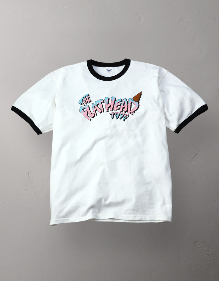 吊り生地 リンガーTシャツ - THE FLAT HEAD -