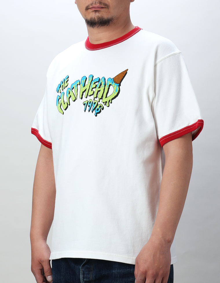 吊り生地 リンガーTシャツ - THE FLAT HEAD -
