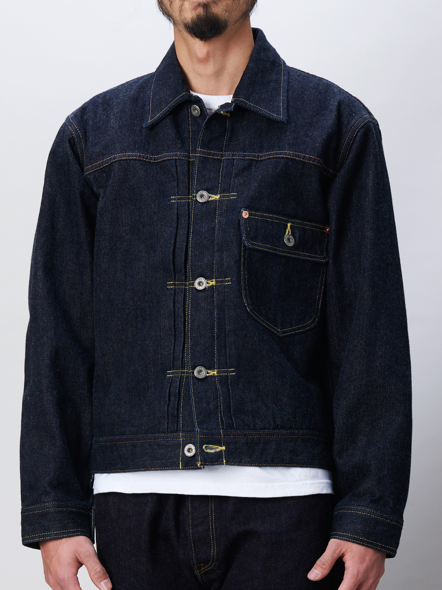 14.5oz 左綾ジンバブエコットン デニムジャケット 40sモデル FN-OJ-D101