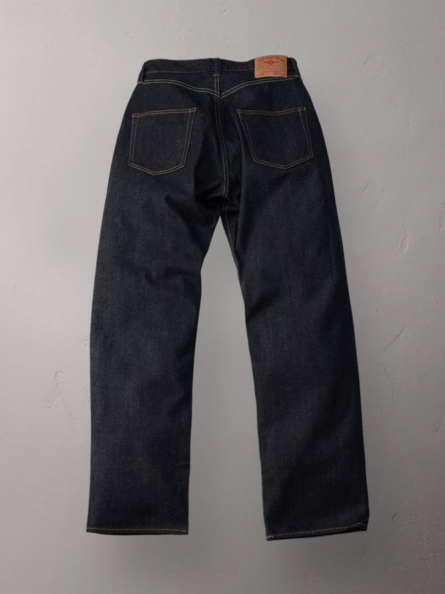 12.5oz 左綾ジンバブエコットン ワイドストレート ジーンズ FN-D211