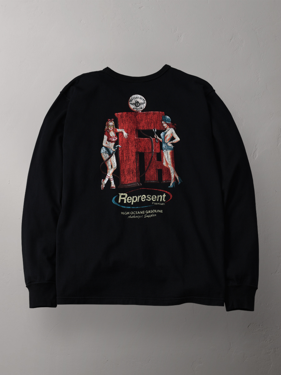 吊り生地 双糸 ロングスリーブTシャツ FN-TML-104