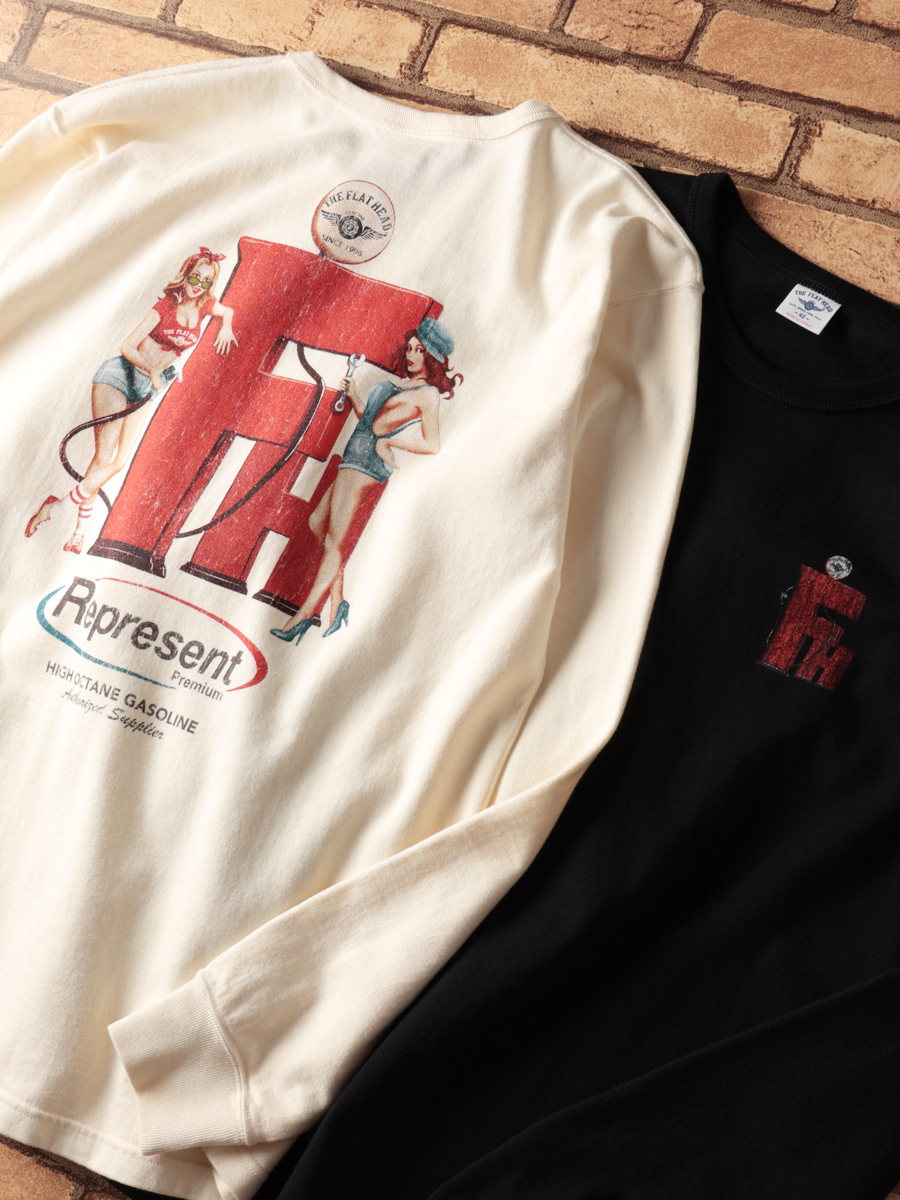 吊り生地 双糸 ロングスリーブTシャツ FN-TML-104