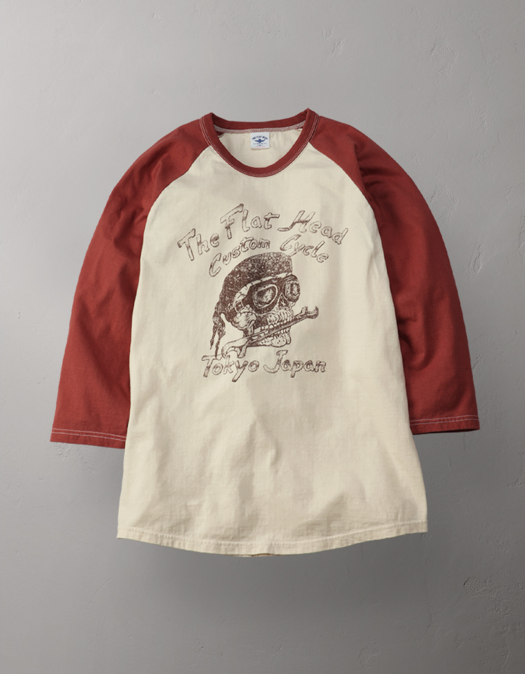 ラグラン 七分袖Tシャツ - TFH CUSTOM CYCLE