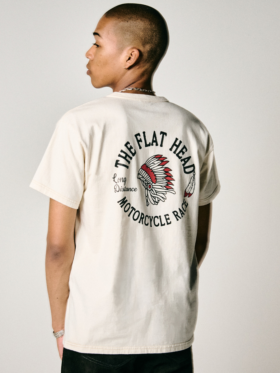 3本針の1本外し Tシャツ FN-THC-048